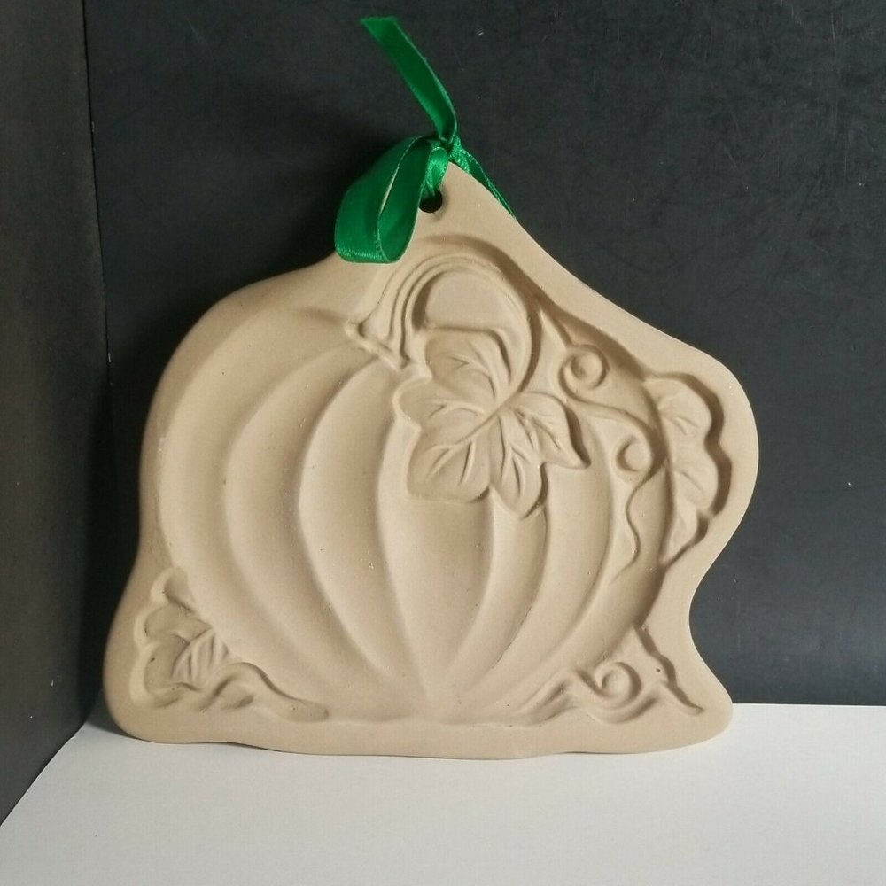 1988 Brown Bag Cookie Pumpkin Candy Shortbread Mold Hill Design Leaves Garden